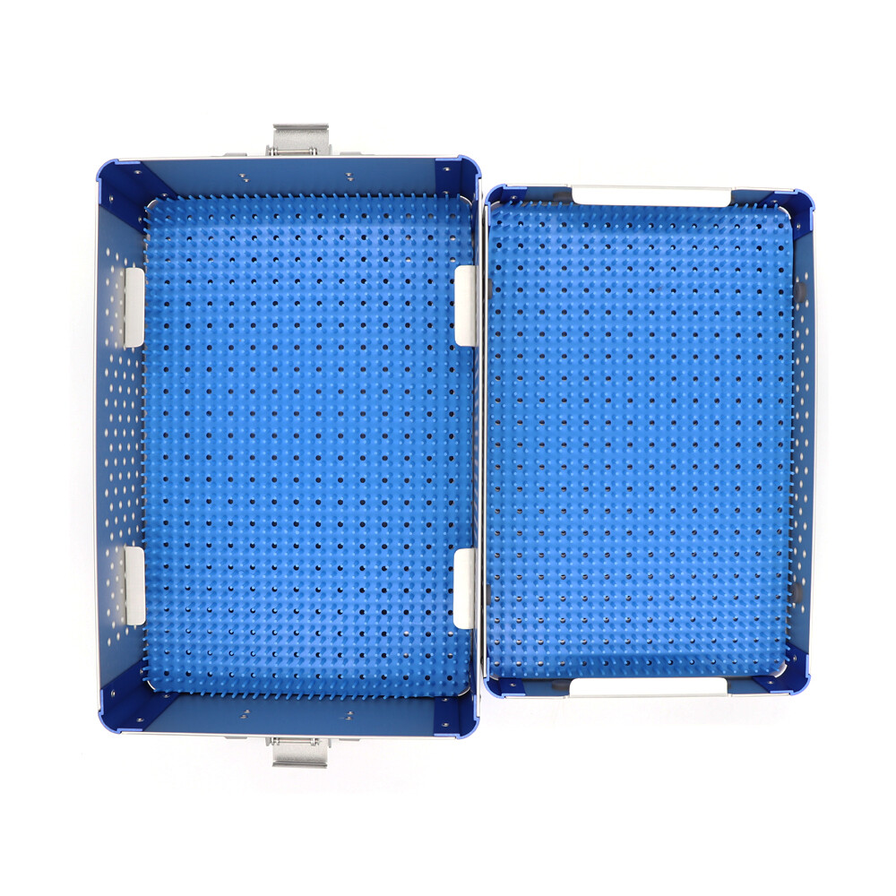 US SHIP-Two layer Sterilization tray case box surgical instrument Sterilize tray