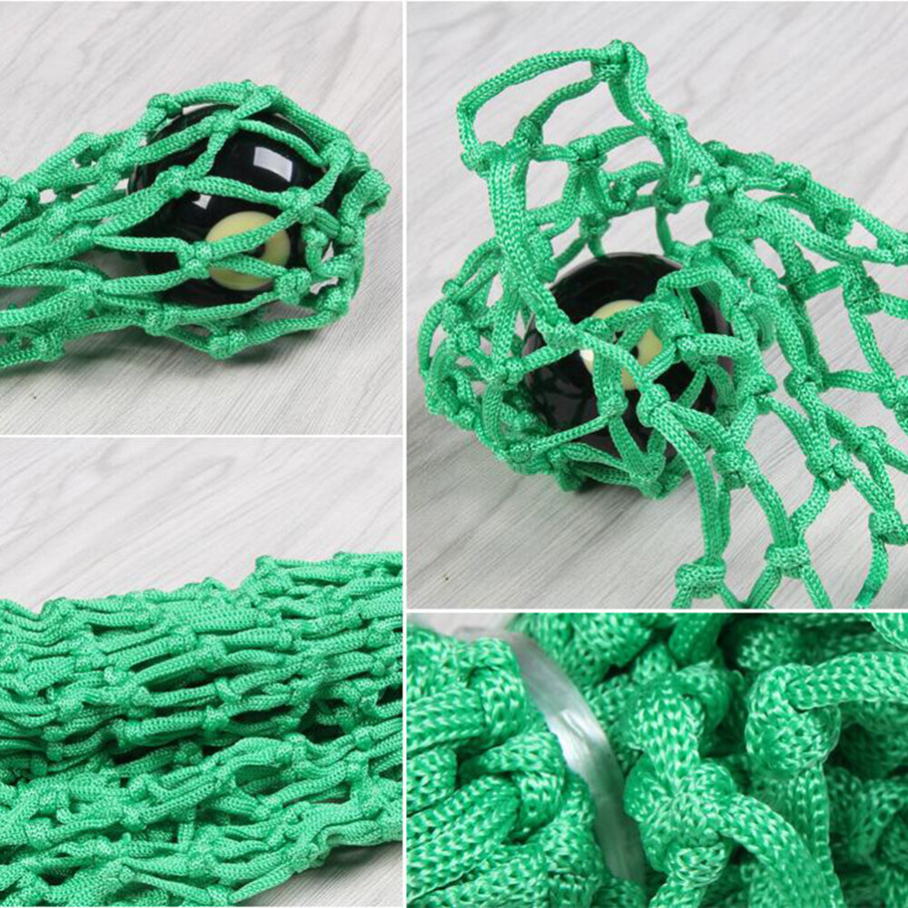 6PCS/Set Nylon Net Pocket For Billiards Table Universal Mesh Bag Green