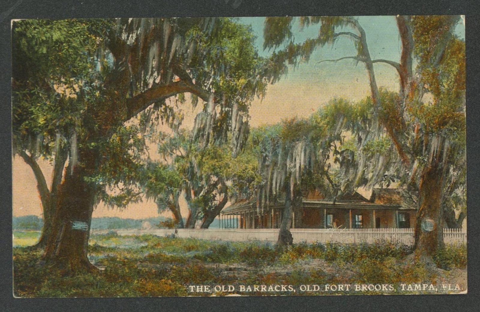 90 ~ "INDIAN FORDING THE BIG HORN R. ~ By F.A. RINEHART, OMAHA, NEB. 1900"