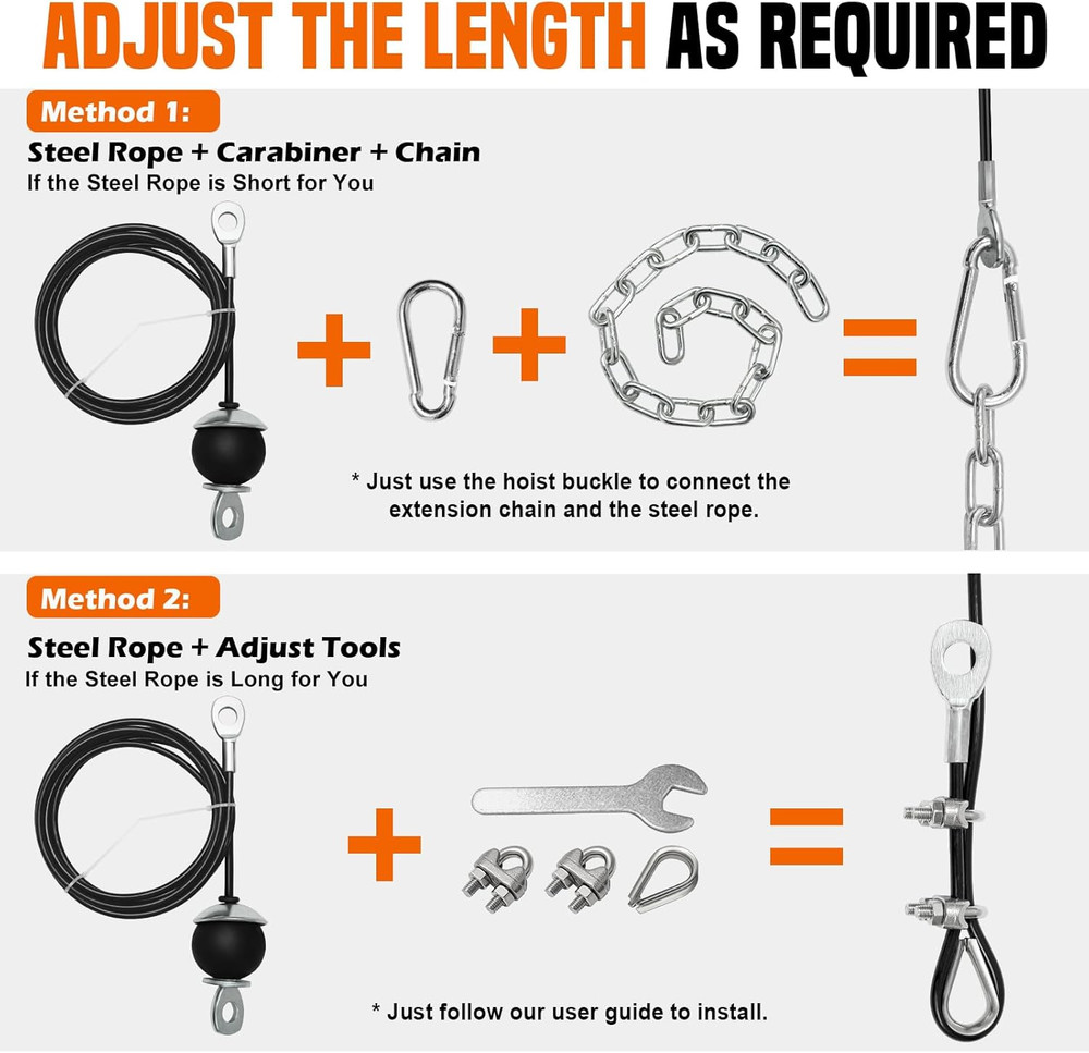 Weight Cable Pulley System Gym, Upgraded Cable Pulley Attachments for LAT Pull D