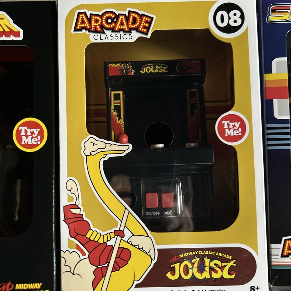 Arcade Classics 7 lot Centipede Qbert Defender Joust Spy Hunter Asteroids Ms Pac