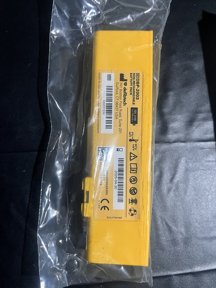 Defibtech Defibrillator Battery DBP-2003 AED Replacement Unit Genuine OEM Used