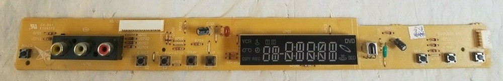 APEX ADV-3750 VCR & DVD Player DISPLAY & RCA PCB BOARD Working
