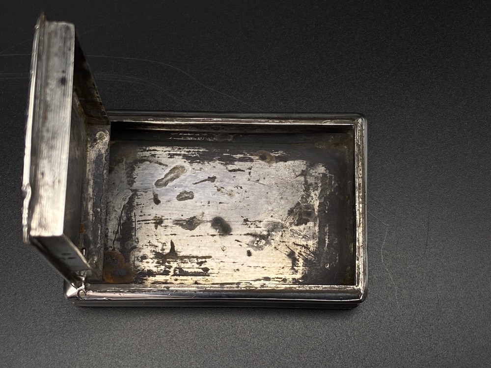 Antique Georgian Solid Silver Snuff Box 1810 Thropp & Taylor