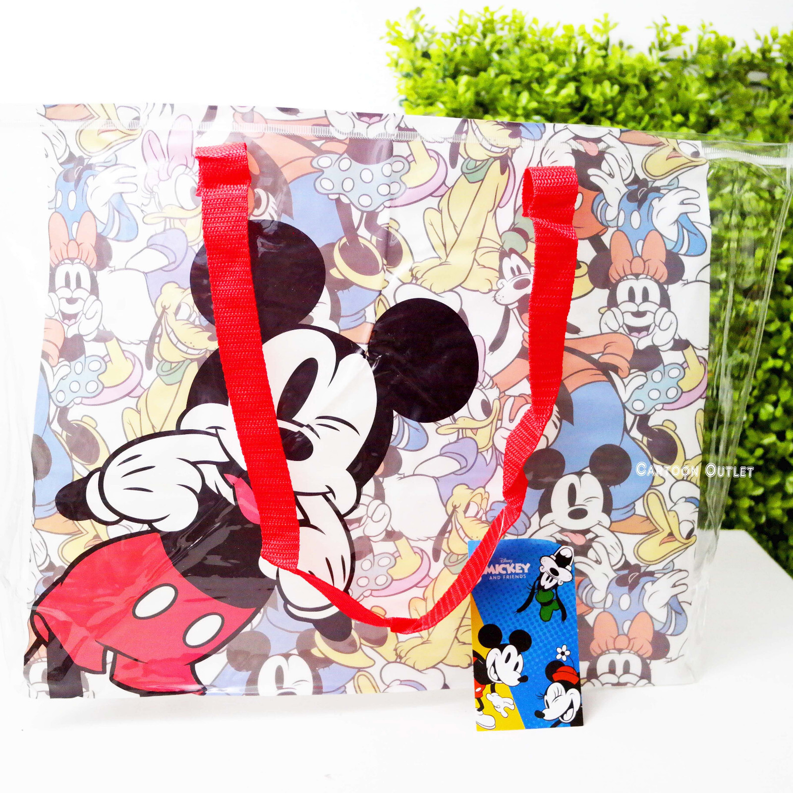 Disney Mickey Mouse Tote Clear Tote Bag New Goofy Minnie Donald Pluto Trending