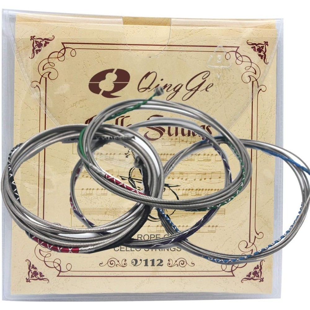4/4 3/4 Cello Strings Full Set Steel Rope Core A D G C Strings