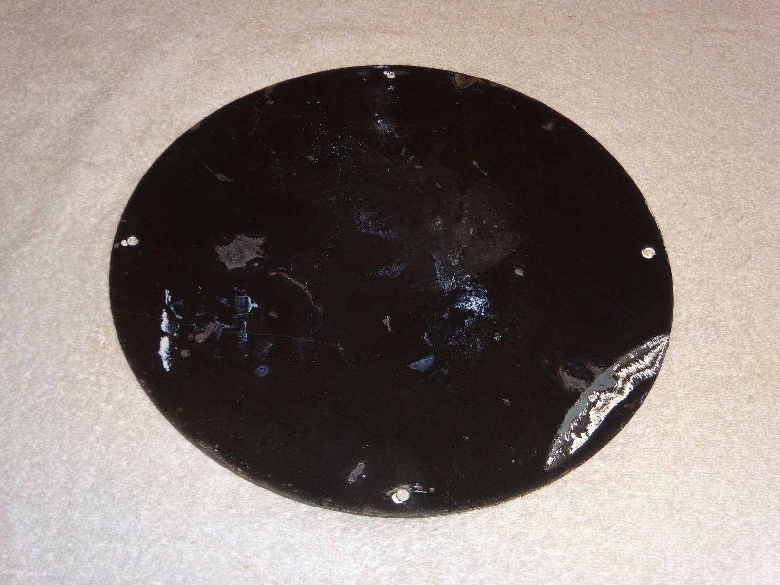 VINTAGE 1966 CONOCO GASOLINE W/ BATMAN & ROBIN 11 3/4" PORCELAIN METAL OIL SIGN!