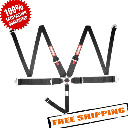 RaceQuip 745005 Black 5-Point Pull Down SFI Racing Harness Set
