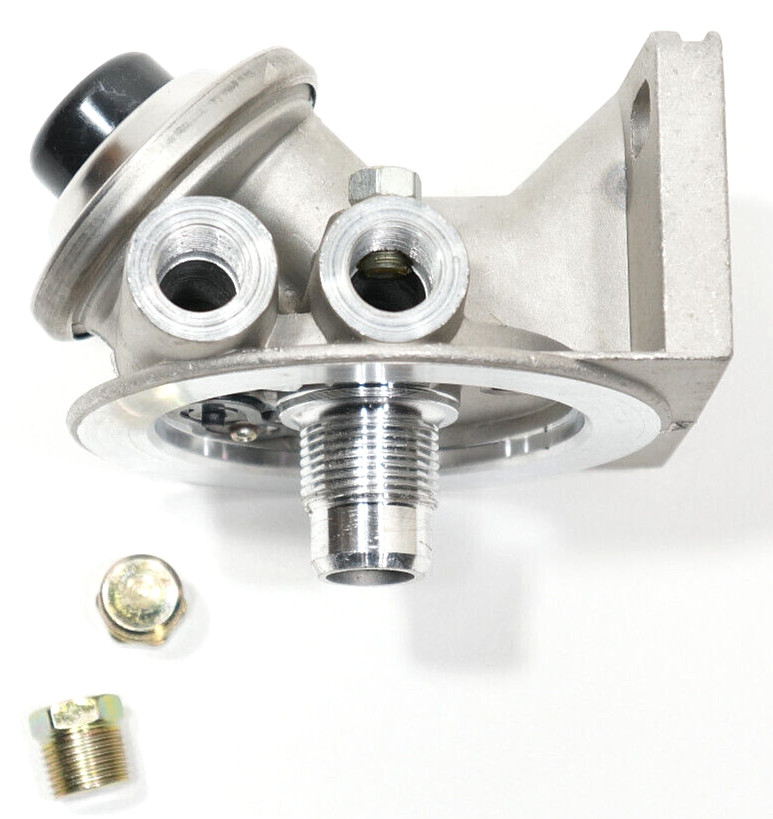 Diesel Fuel Filter Base Mount Priming Primer Pump 3/8" NPT Threaded 1-14 Spin On