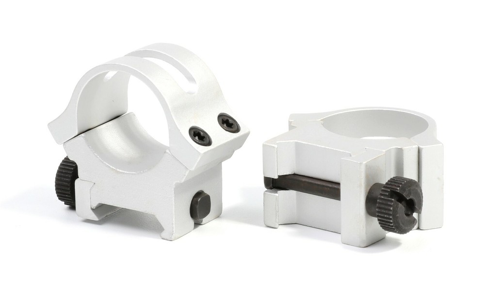 Stainless Silver Rifle Scope 3-9x32 AO Adjustable Objective w/ weaver Scope Ring