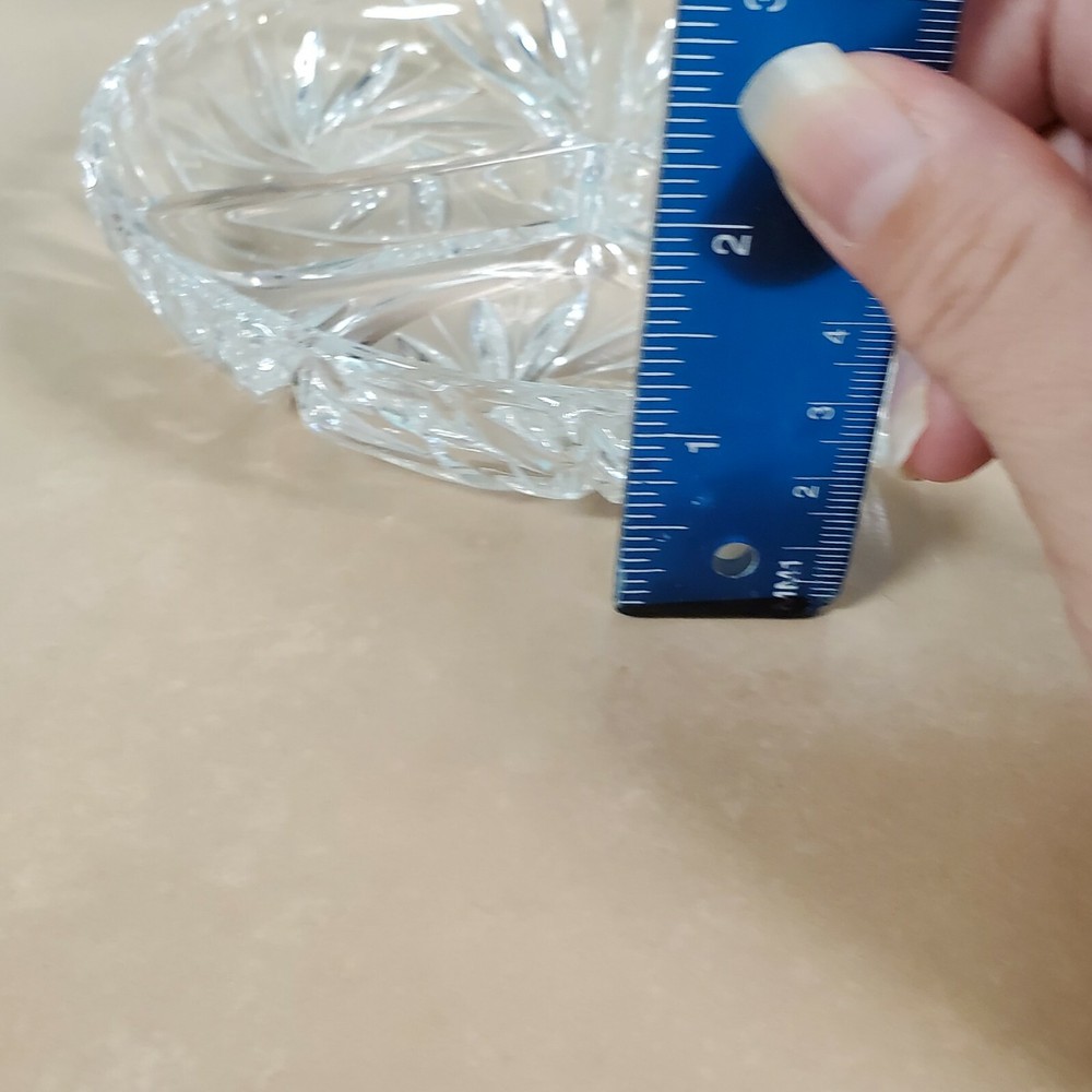 Round Glass Divided Dish 6" Across