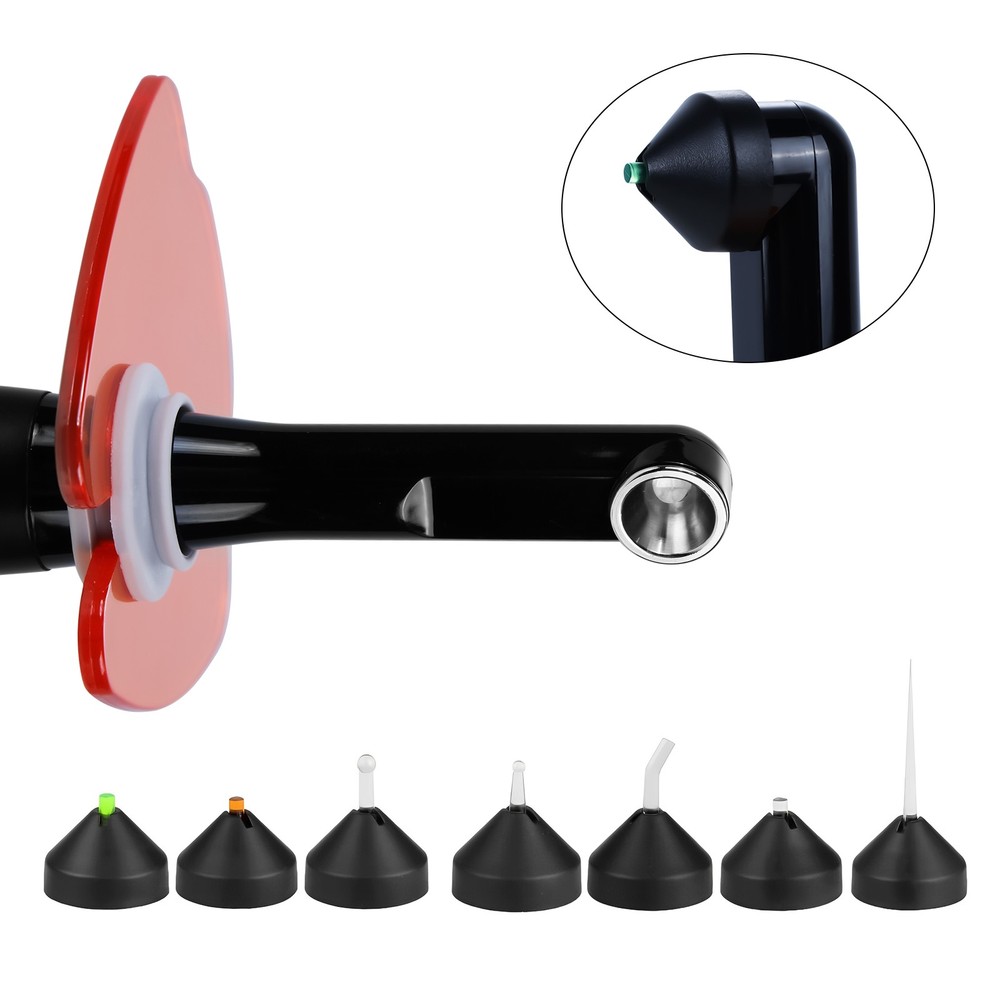 Dental Wireless LED Curing Light 1 Second Curing 2500mW/cm² with 7 Curing Lens