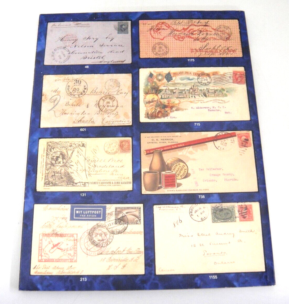 Ron Leith Philatelic Auctions 2013 Catalog Canada Stamps US Postcards Covers