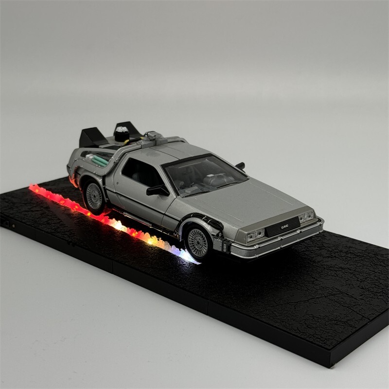 1/24 Scale Back to the Future Die-cast Alloy Car Model Display Base