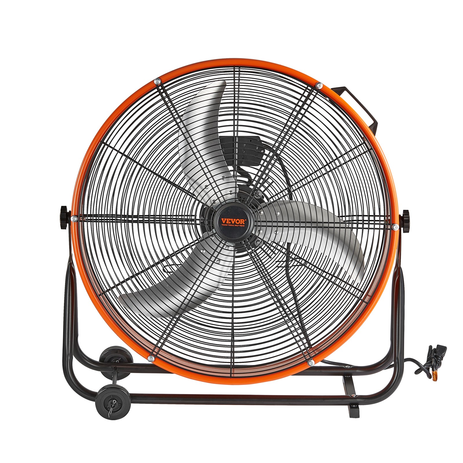 VEVOR Drum Fan 24inch High Velocity Industrial Use 3-Speed 8600CFM for Warehouse