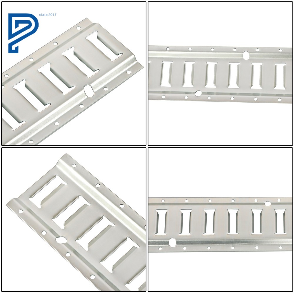 24PCS E Track Rail Tie-Down Kit Etrack Kit 5' Rails End Caps & O Ring Anchor