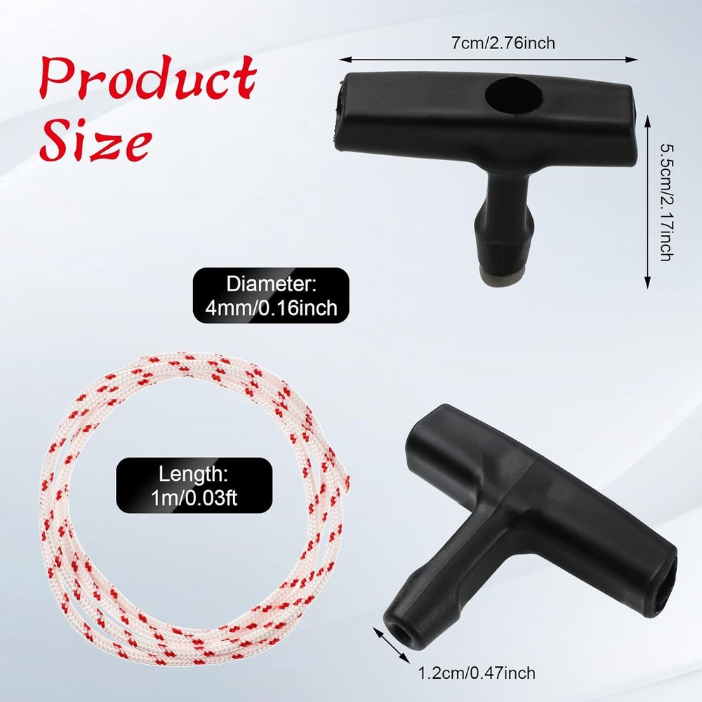 Garage Door Emergency Release Pull Cord with Handle Garage Opener Rope Puller