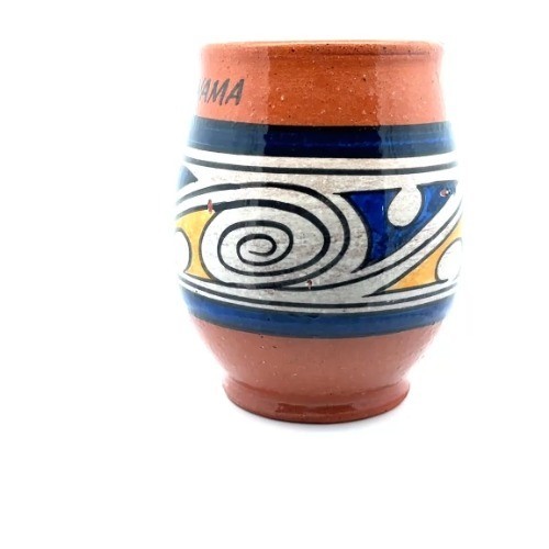 Panama Coffee Cup Pottery Hand-Painted