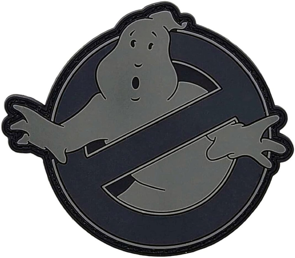 Ghostbusters No Ghost PVC RUBBER MORALE PATCH | 2PC Hook Backing 3D PVC - 3"