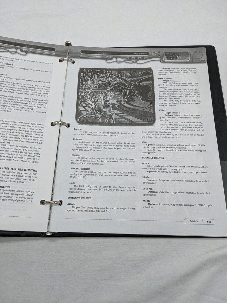 Shadowrun Matrix Fasa Corporation Binder RPG Sourcebook