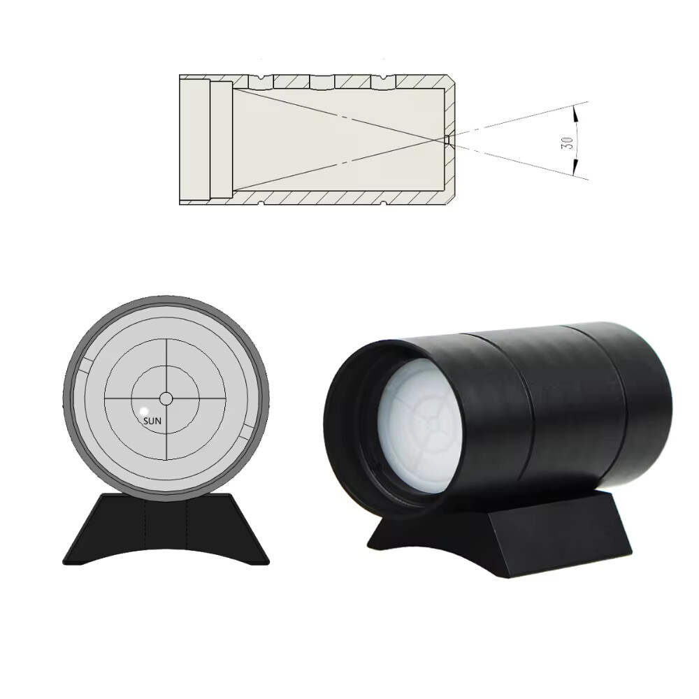 Telescope Metal Solar Finder Scope for Sun Positioning Solar Eclipse Observe