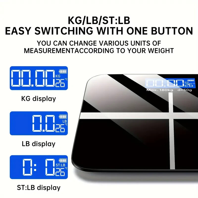 Weight Scale Electronic Scale, 396 Pound Digital Bathroom Scale, High-precision