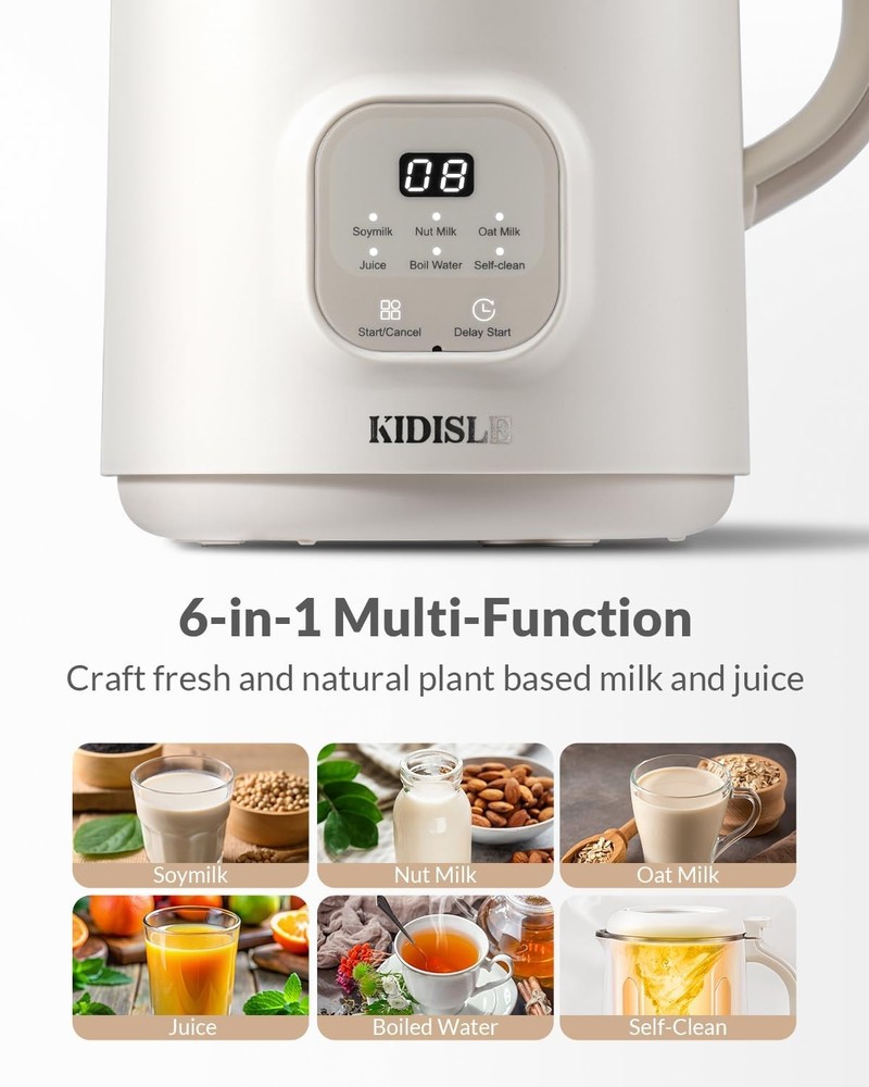 Nut Milk Maker Machine, 6-in-1 Functionality