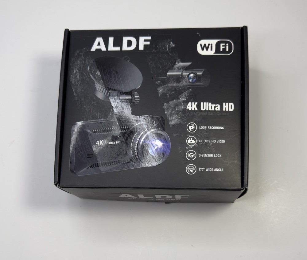 ALDF Three Channel Dash Cam Front and Rear. Car Dash Camera