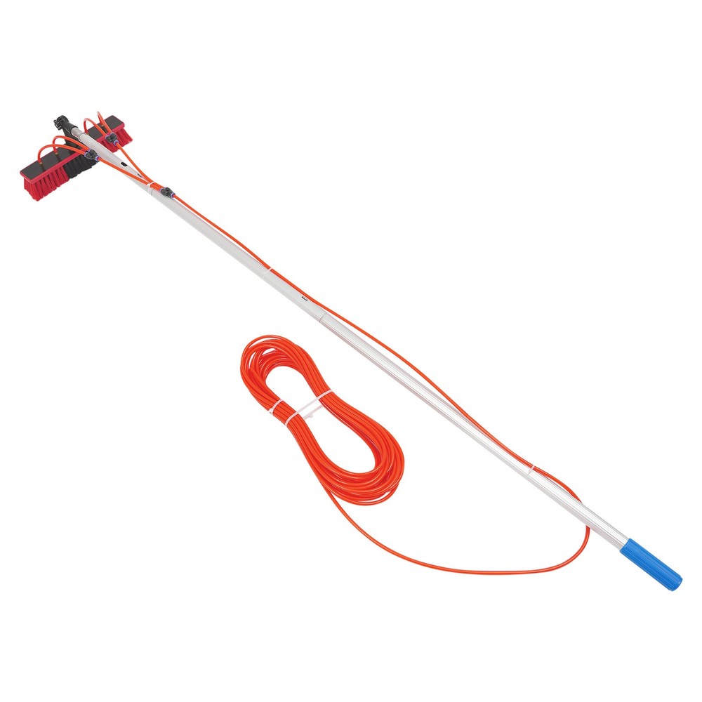 4m Solar Panel Cleaning Brush Outdoor Window Adjustable Pole Cleaning Kit