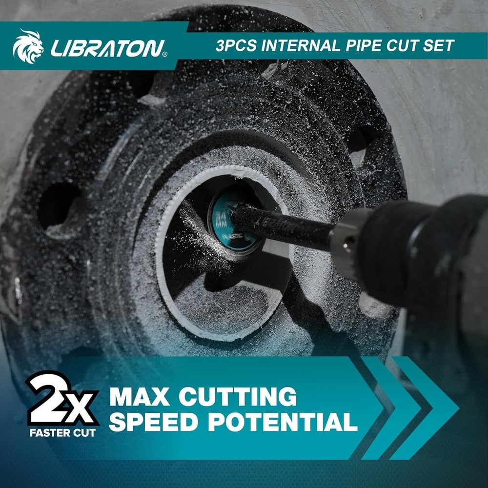 Complete Internal Pipe Cutting Set for PVC & PE Pipes - Lightweight & Efficient
