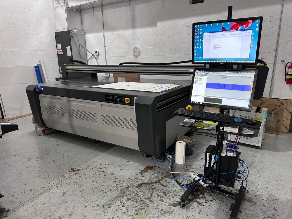 Professional Flatbed UV Printer TECKSTORM 2513L UV Flatbed Digital Printer - 7 H