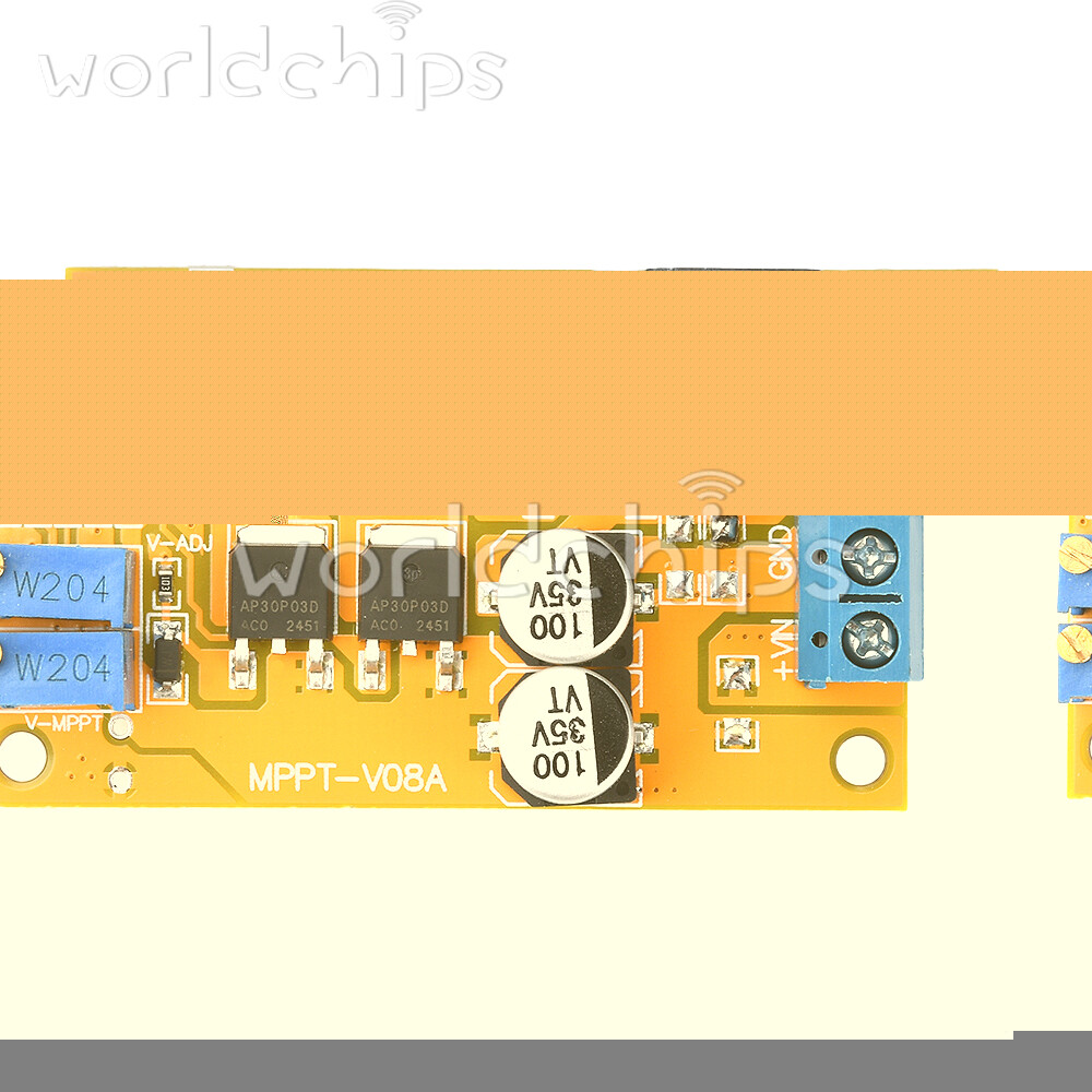 DC8-28V 5A 100W MPPT Solar Charging Panel Regulator Controller 9V 12V 24V Switch