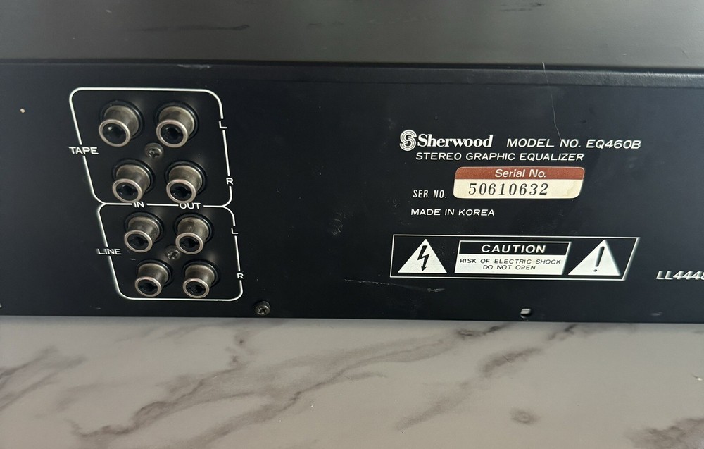 Sherwood Model EQ460B Stereo Graphic Equalizer Tested and Working