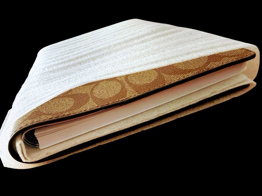 COACH Signature Canvas Notebook, Planner, Journal Khaki