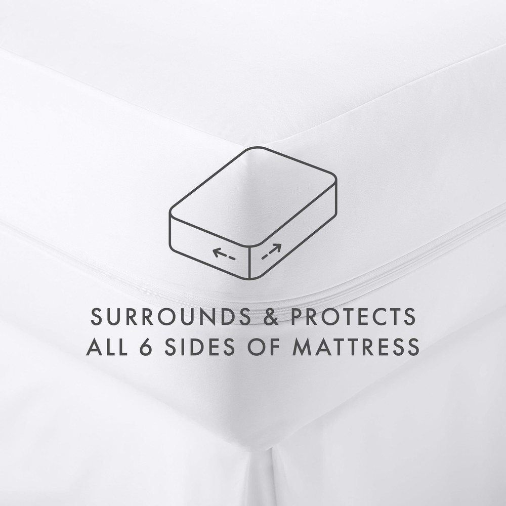 Microfiber Bed Bug & Spill Proof Zippered Mattress Protector Full