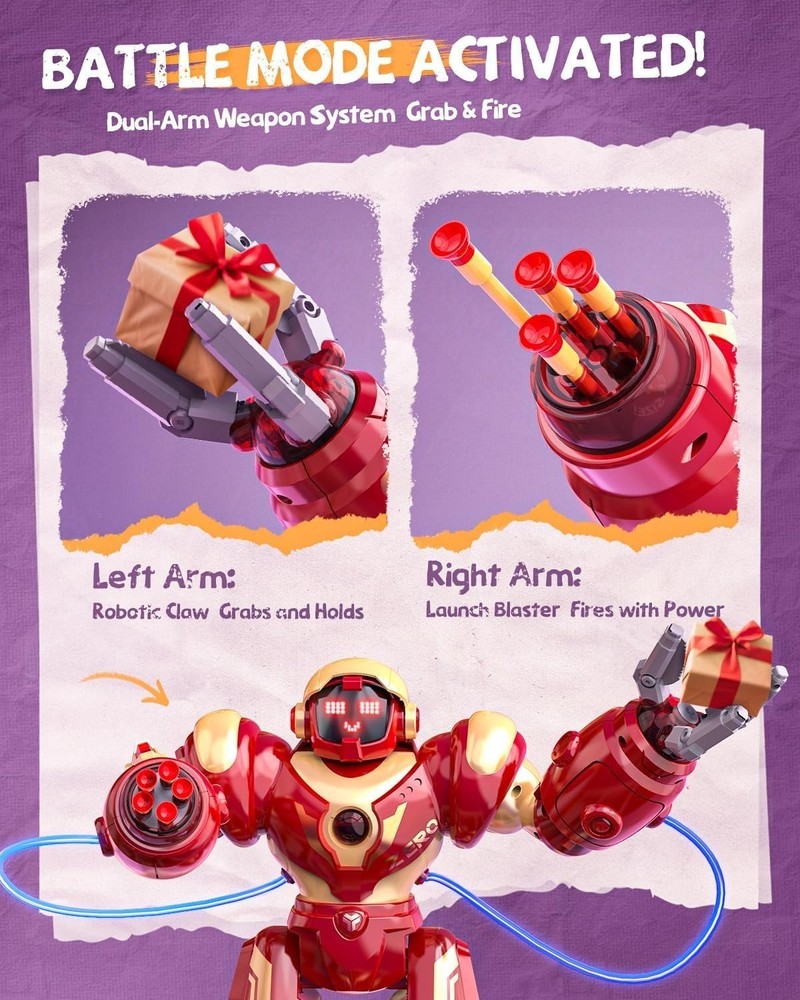 Large Interactive Marvel Robot with Voice Control & STEM Learning for Kids
