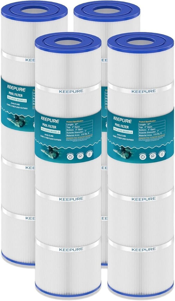 New Jandy CV460 Pool Filter Cartridges Compatible, 4 Pack