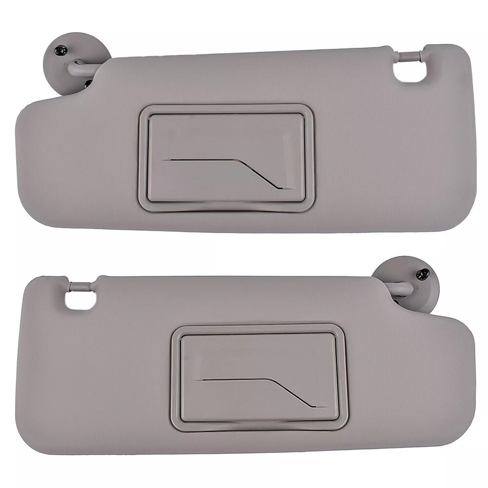 For Chevrolet Vehicles Gray Plastic Driver Passenger Side SUn VIsor Set