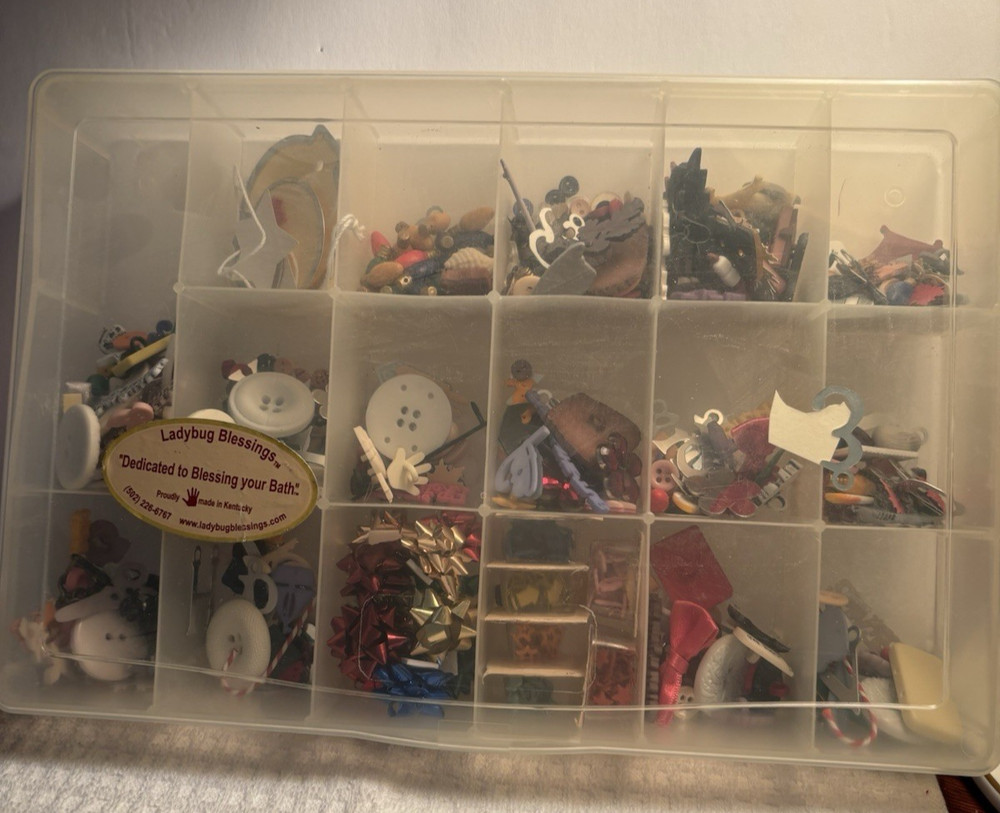 Container Of Miscellaneous Crafting Supplies