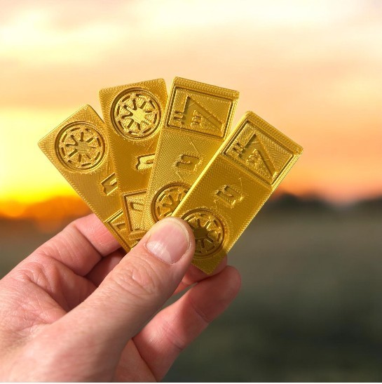 Skeleton Crew Star Wars Credits Cosplay Republic Coins Sabacc Andor Props