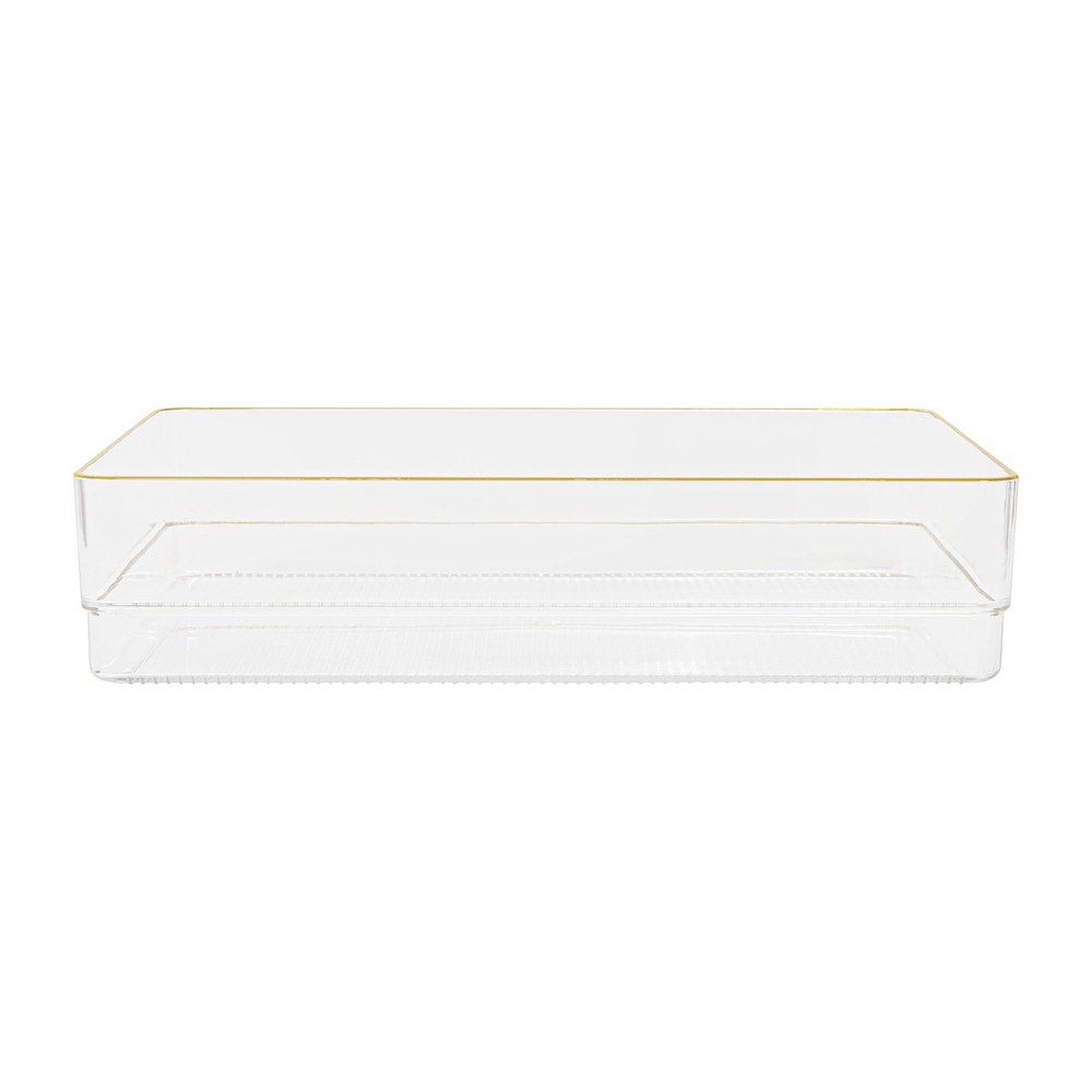 Kerry Plastic Stackable Office Desk Drawer Organizers, 9" x 6", 3 Pack, with ...