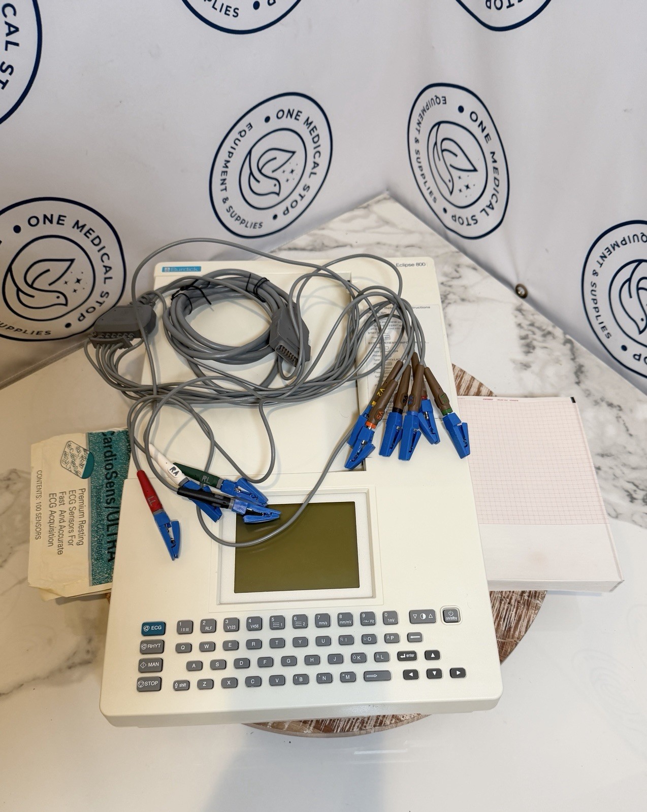 Burdick Eclipse 800 ECG/EKG Electrocardiograph Machine / Parts or Repair