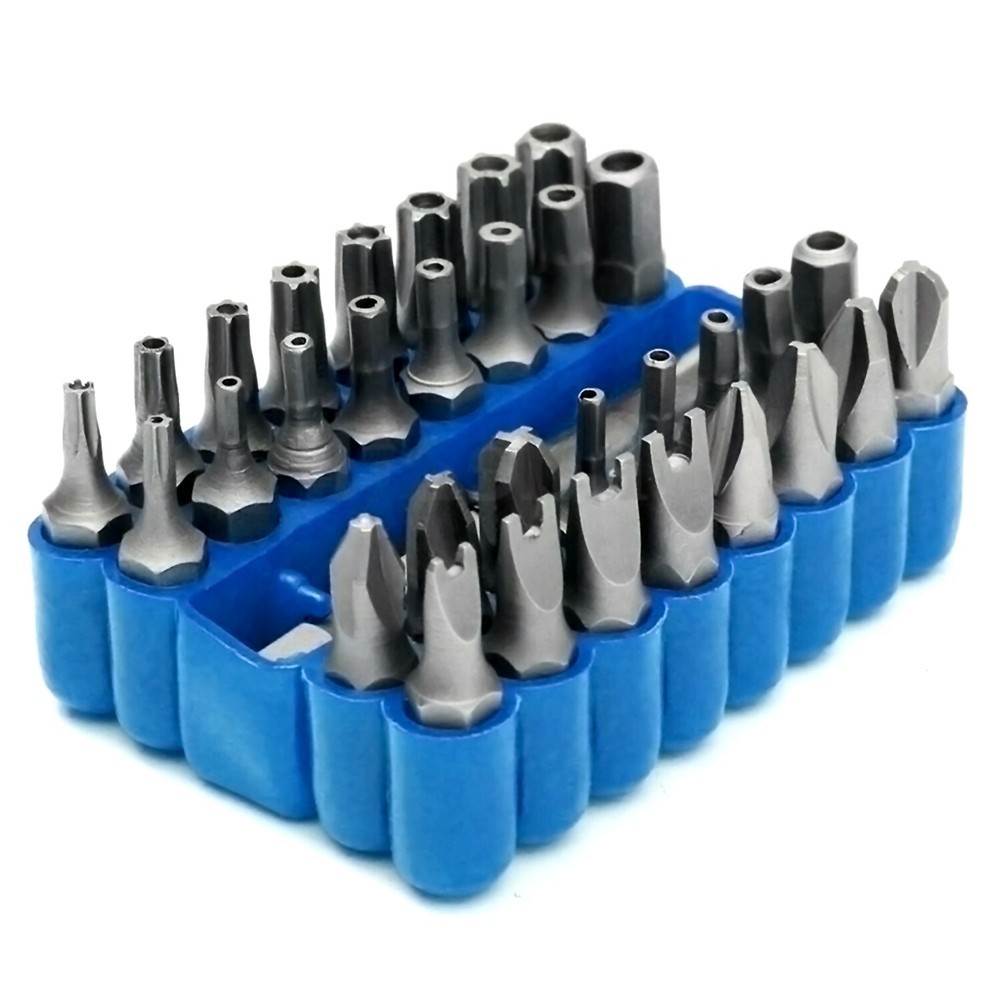 33 PC Torx Bit Set Tampered Proof Security Drill Driver Tamper Screwdrivers Bits