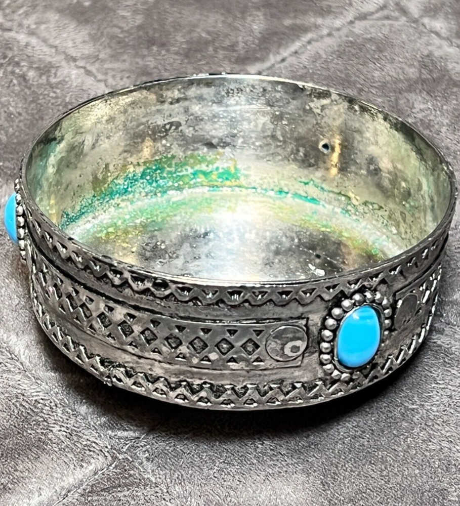 Vintage Decorative Metal Silver Plated Wine Champagne Bottle Coaster Holder