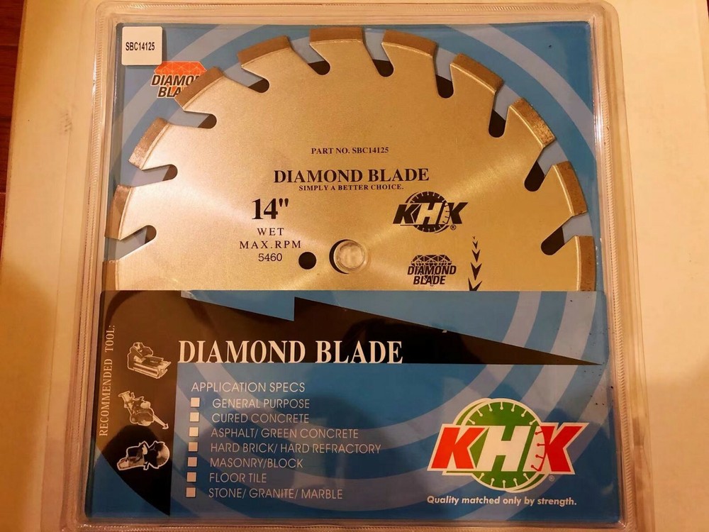 14" Pro-Value Laser-Welded High Segment Blade for Abrasive Material, 1" Arbor