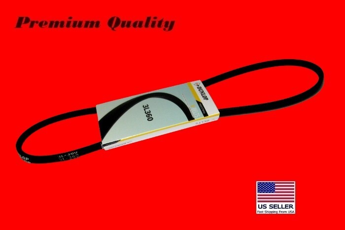 DUNLOP  V Belt 3L360 Industrial Grade  3/8" x 36" FHP HVAC Lawn Mower Auto