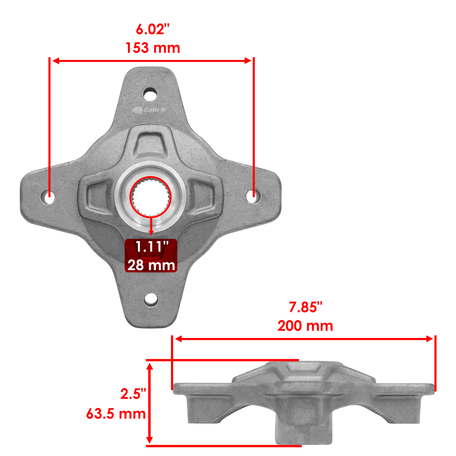 Caltric Front Wheel Hubs For Polaris Sportsman XP 1000 2015-2024 5136946 5135499