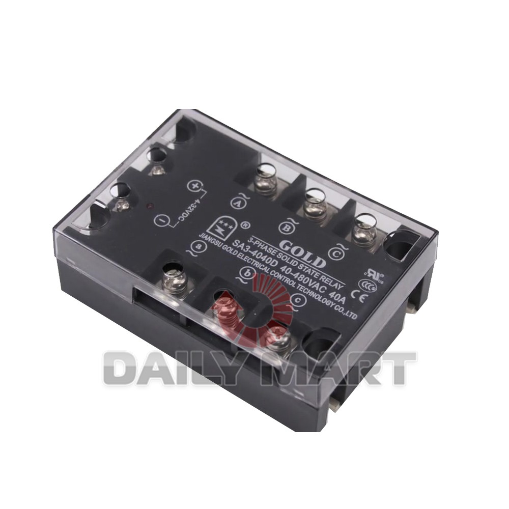 New In Box GOLD SA3-4040D 3-Phase Solid State Relay 40A 480VAC