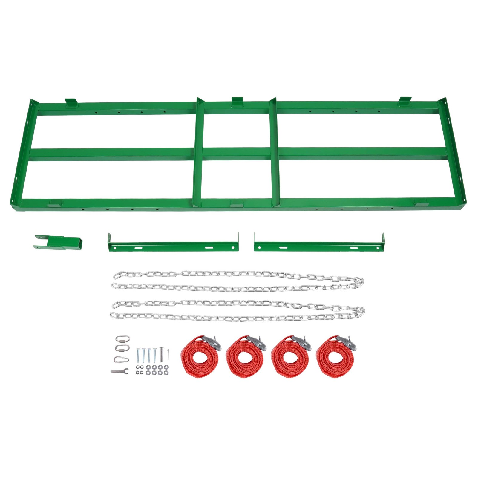 6 FT Yard Drag Harrow Grader Rake w/ 4 FT Chain For universal ATV/UTV/Tractor