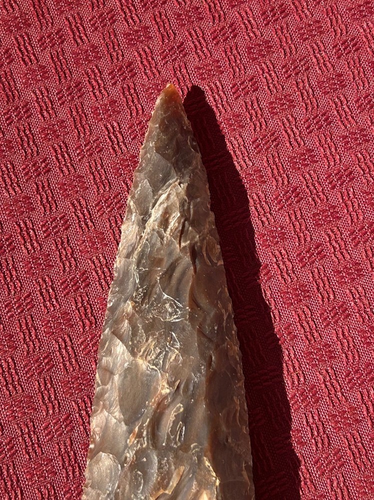 VERY NICE 7" Flint Spearhead Arrowhead